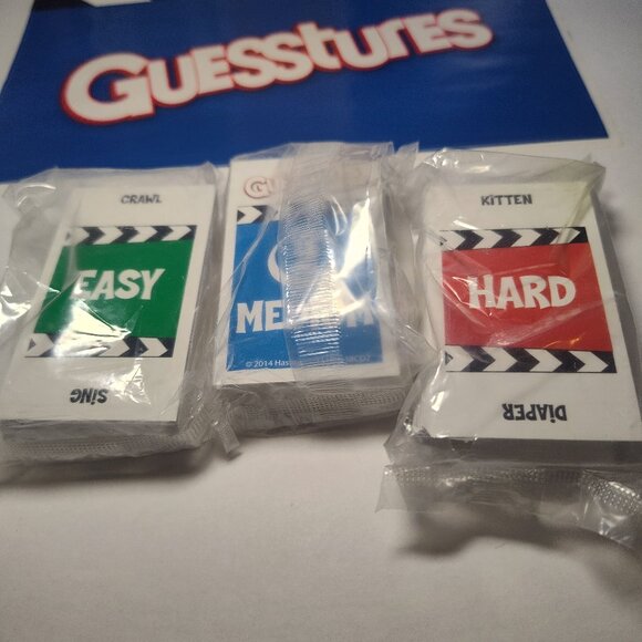Guesstures Board Game Family Fun From Hasbro Brand New open Box items unused - Picture 8 of 8